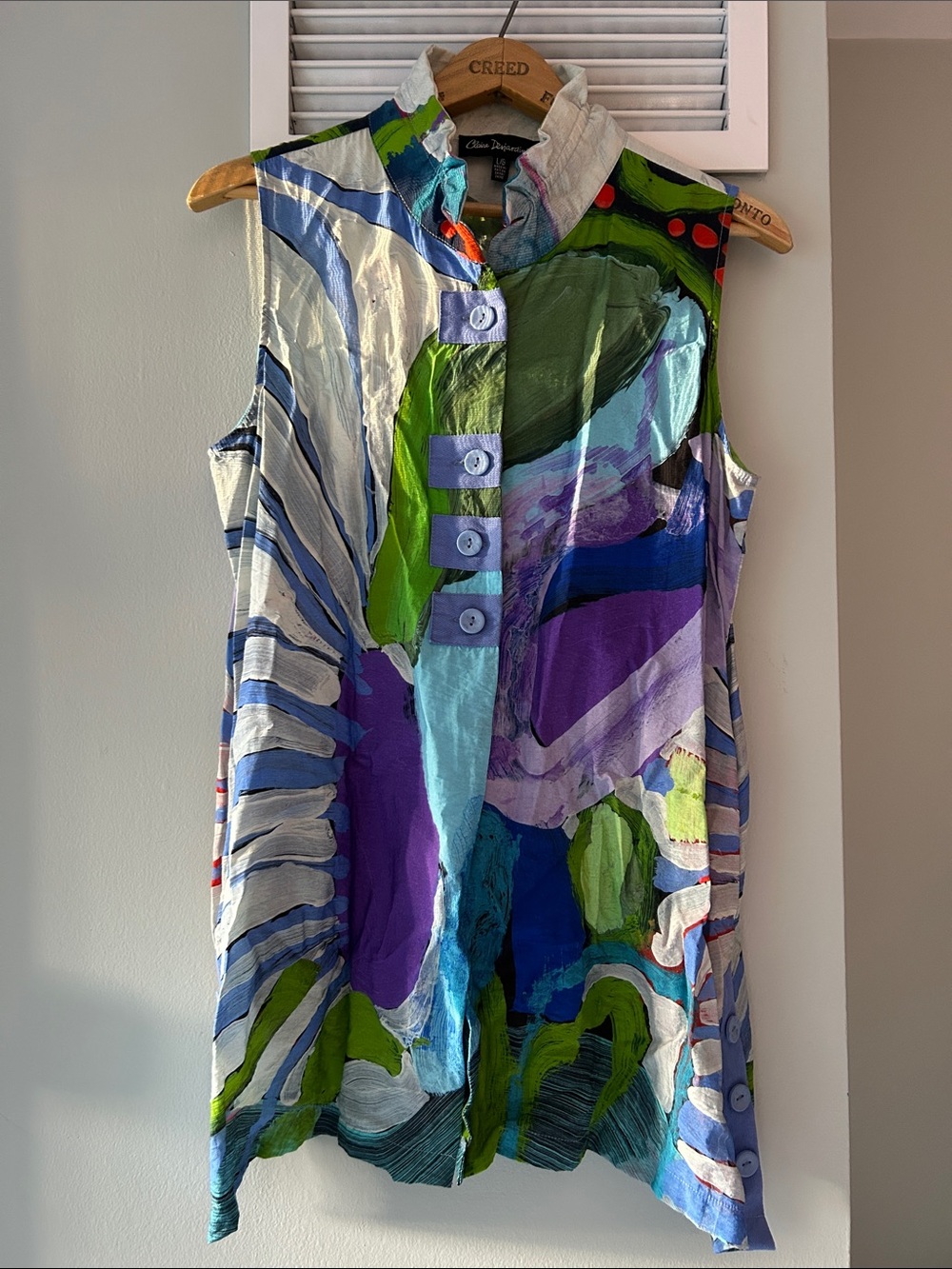 Claire Desjardins Sleeveless Abstract Print Tunic